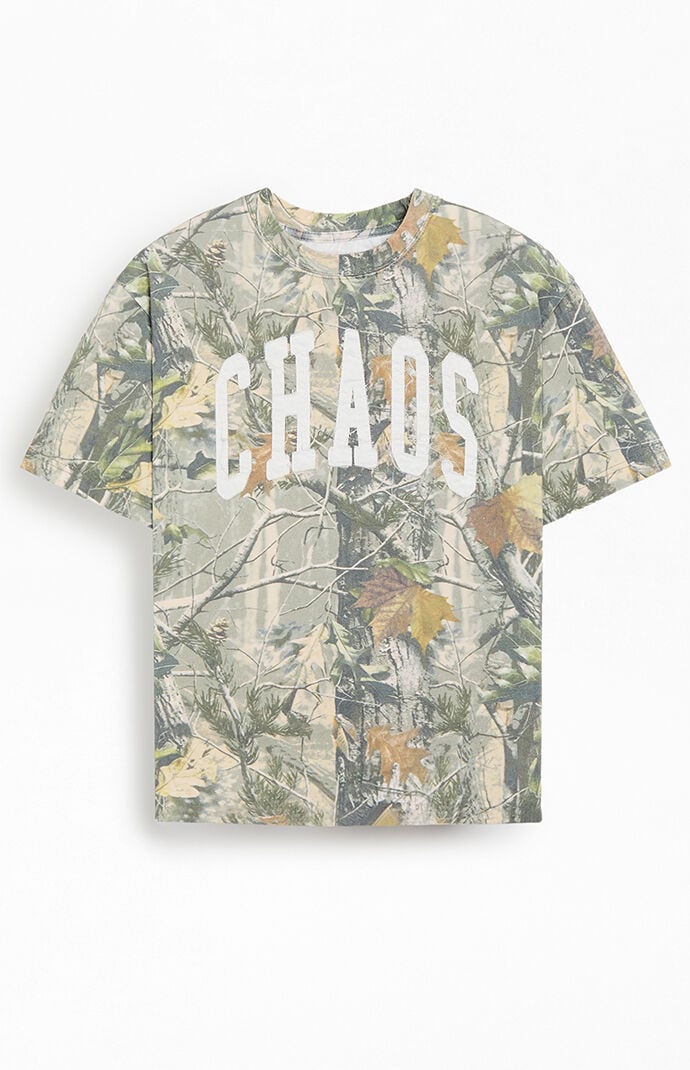 Pacsun Chaos Camo Cropped T-Shirt | PacSun