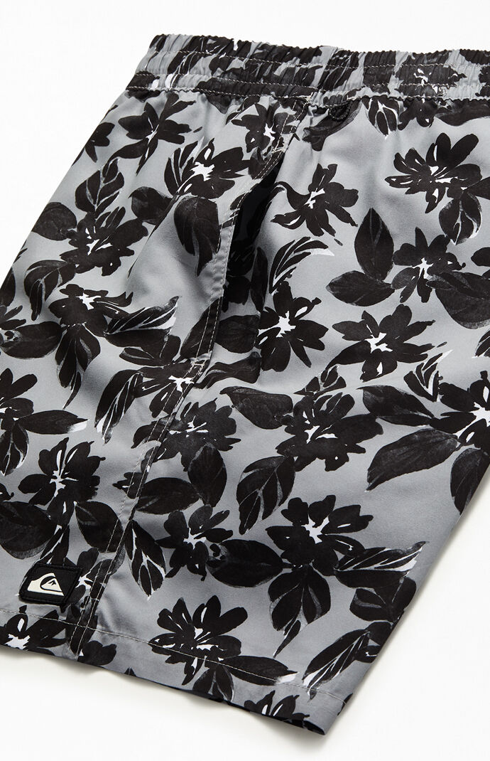 Water Floral 17" Swim Trunks