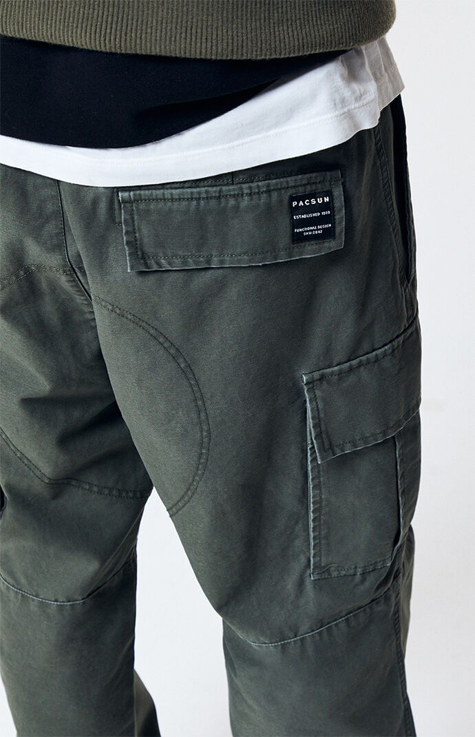 Olive Cargo Utility Pants