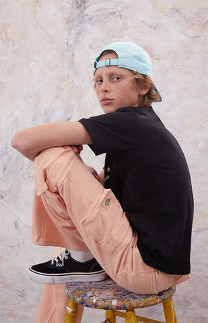 Pink Baggy Cargo Jeans image number 1