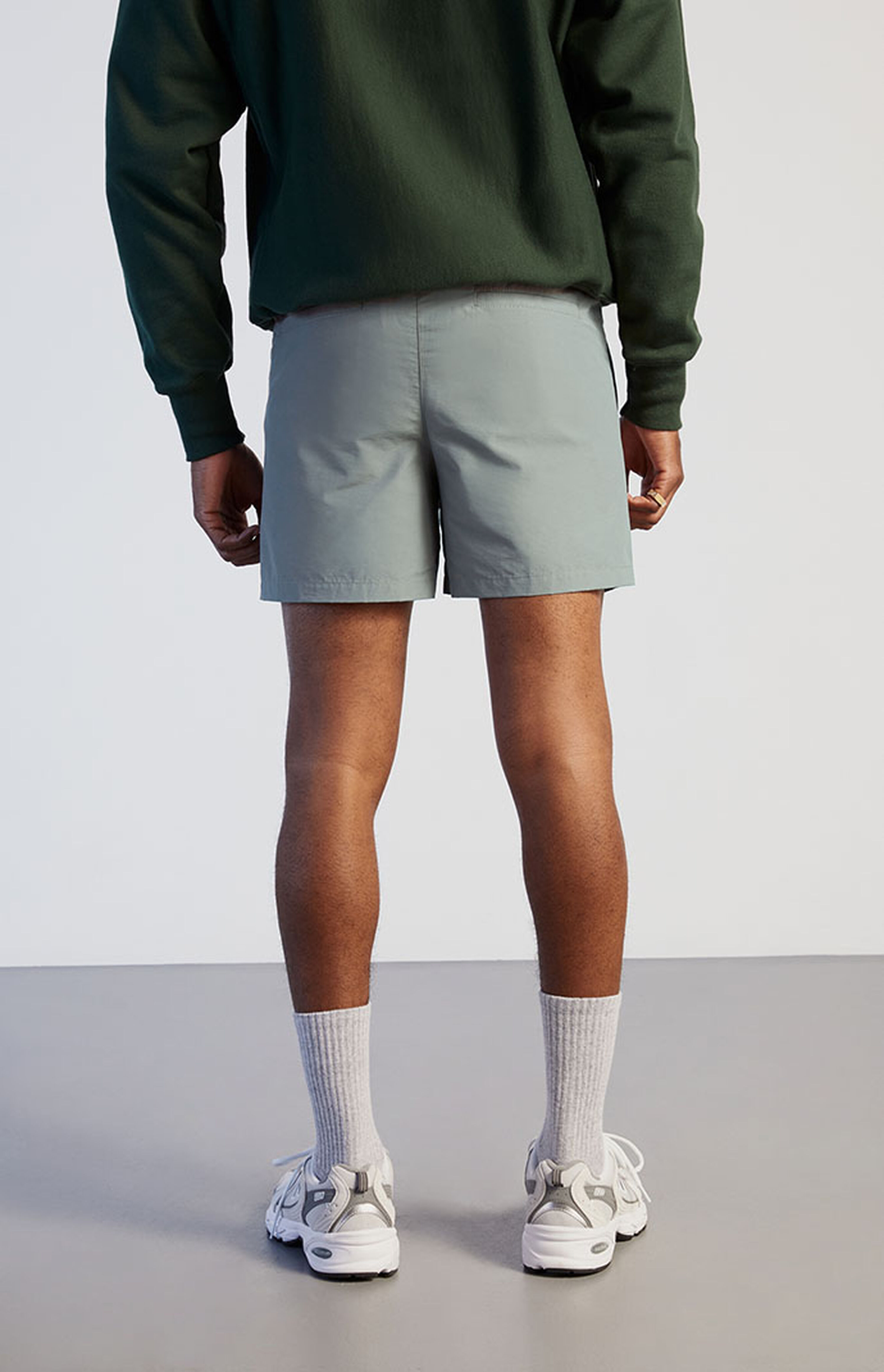 PacSun Gray Nylon Volley Shorts PacSun