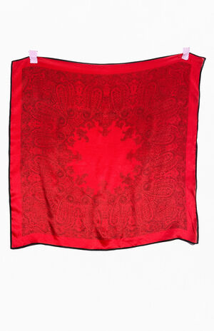 '90s Paisley Silk Scarf image number 2