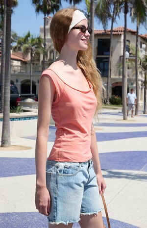 Coral Off-The-Shoulder Top image number 2