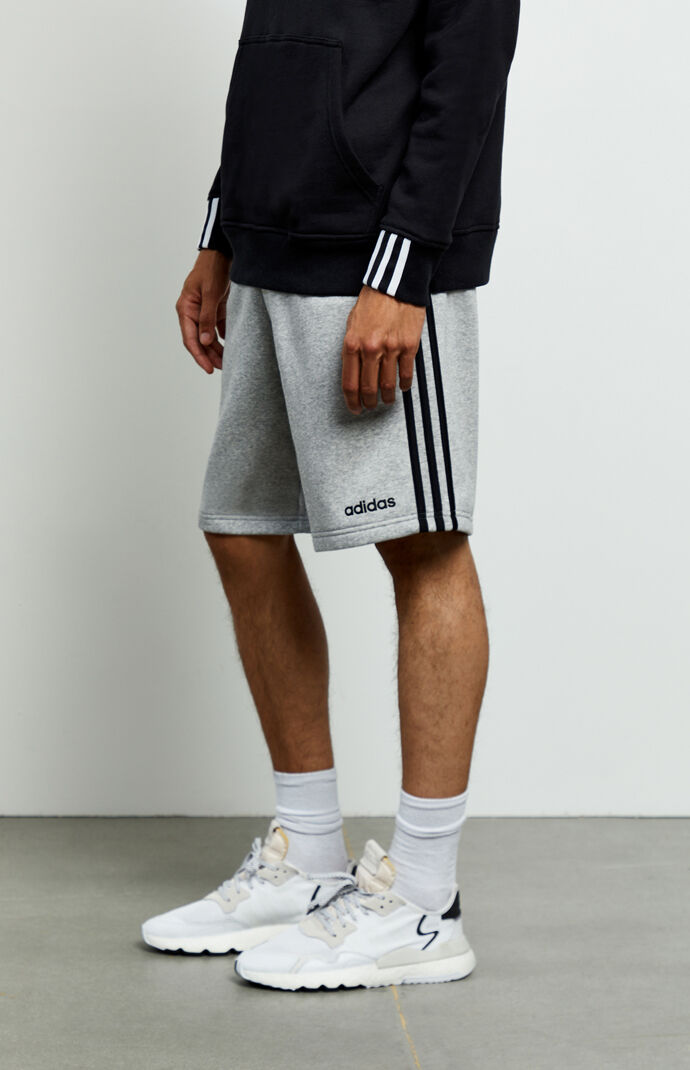Heather Grey 3-Stripes Active Shorts