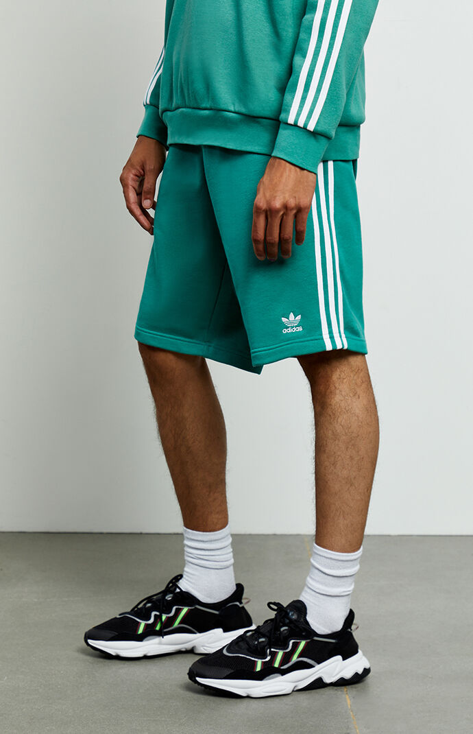 adidas 3 stripe sweat shorts