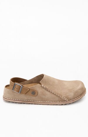 Lutry Premium Suede Clog Taupe