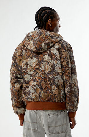 Camo Glen Hooded Zip Up Jacket image number 4