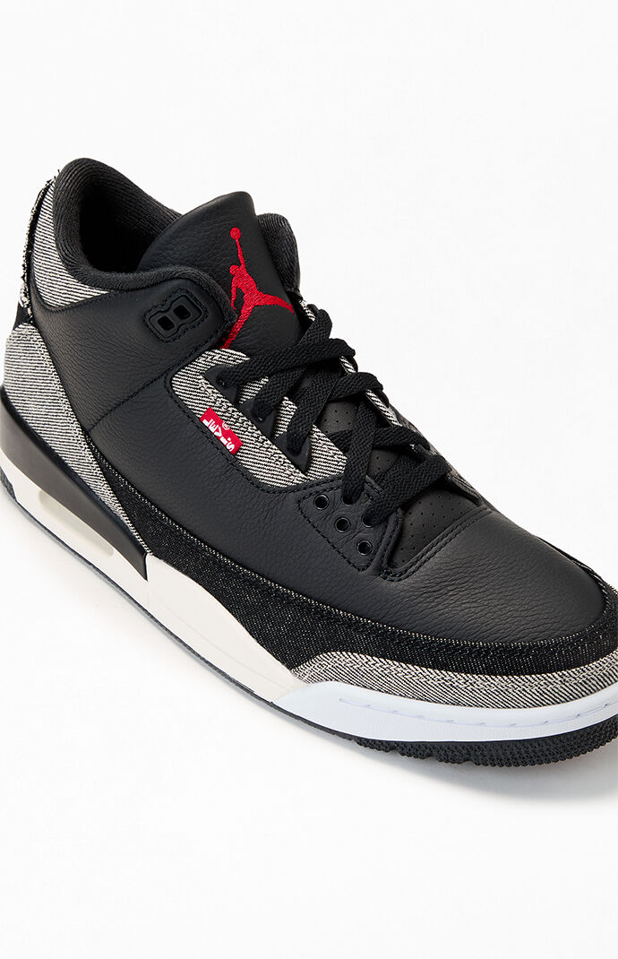 Air Jordan 3 x Levi's Retro Black Denim Shoes