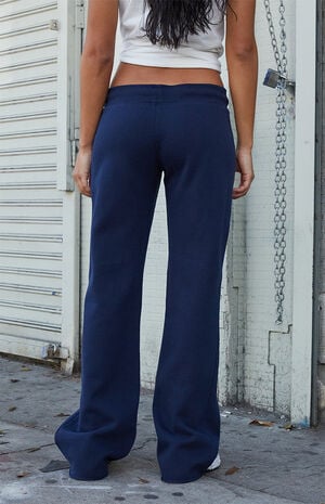 Navy Hilary Yoga Baggy Sweatpants image number 4