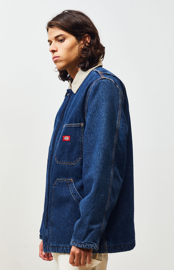 Denim Zip-Up Coat