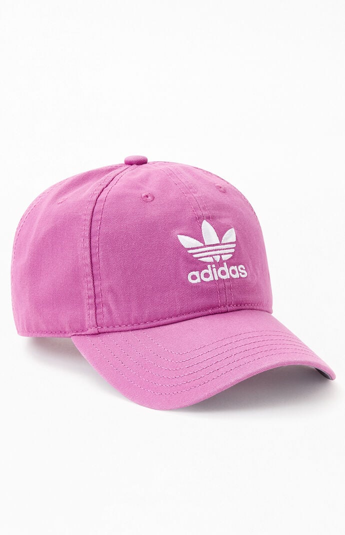 purple adidas cap