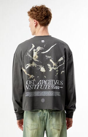 Lost Archives Cropped Long Sleeve T-Shirt image number 2