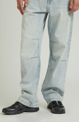 Light Indigo Dart Baggy Jeans image number 3