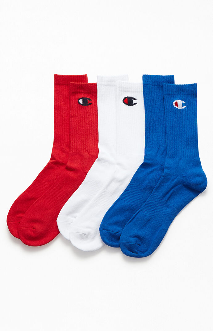 Three Pack Classic Logo Crew Socks