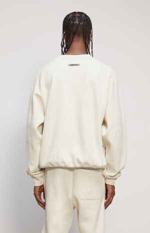 Essentials Cream Crew Neck Sweatshirt image number 4