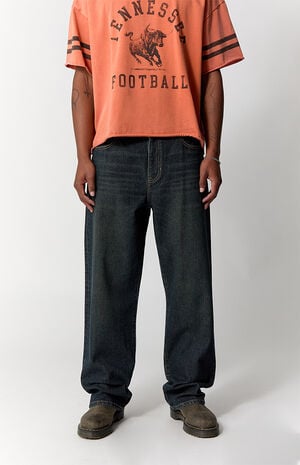 Dylan Baggy Jeans Pinstripe Dark Blue image number 2