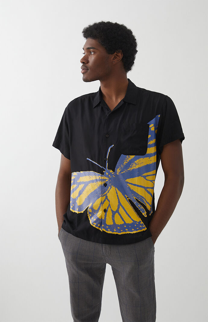 Effect Woven Camp Shirt
