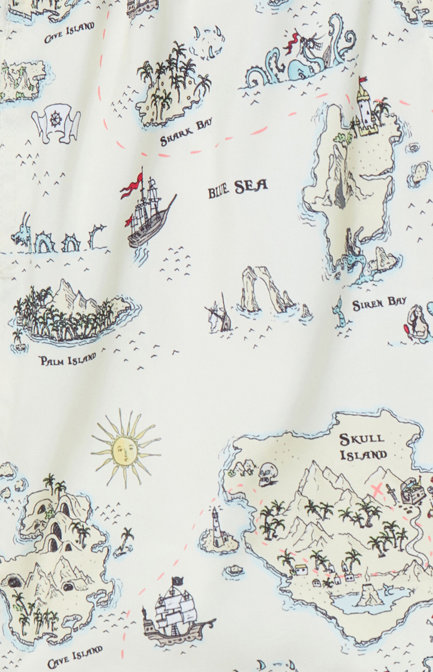 Boardies Treasure Map 4.5" Swim Trunks