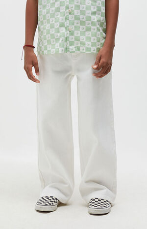 White Baggy Jeans White Baggy Jeans image number 1