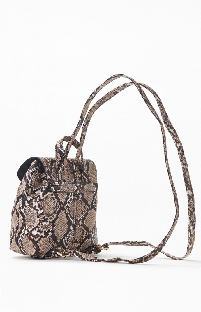 Snake print mini backpack hot sale