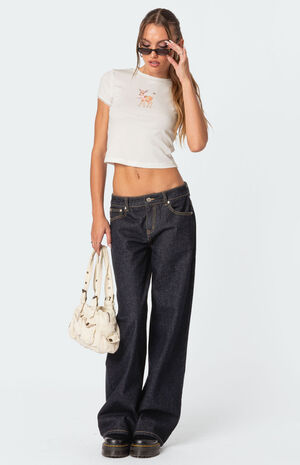 Raelynn Washed Low Rise Jeans image number 3