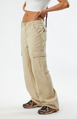 Tan '94 Baggy Cargo Pants image number 3