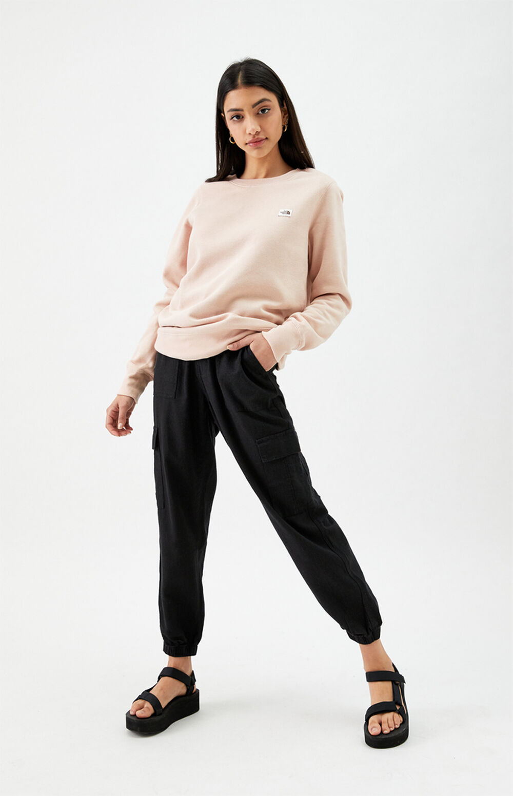 The north face women's heritage crew neck sweatshirt Clearance