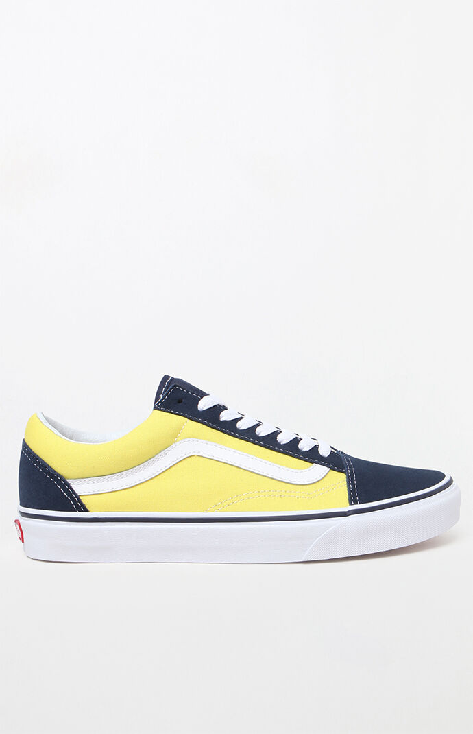 vans old skool blue yellow vans old skool blue yellow