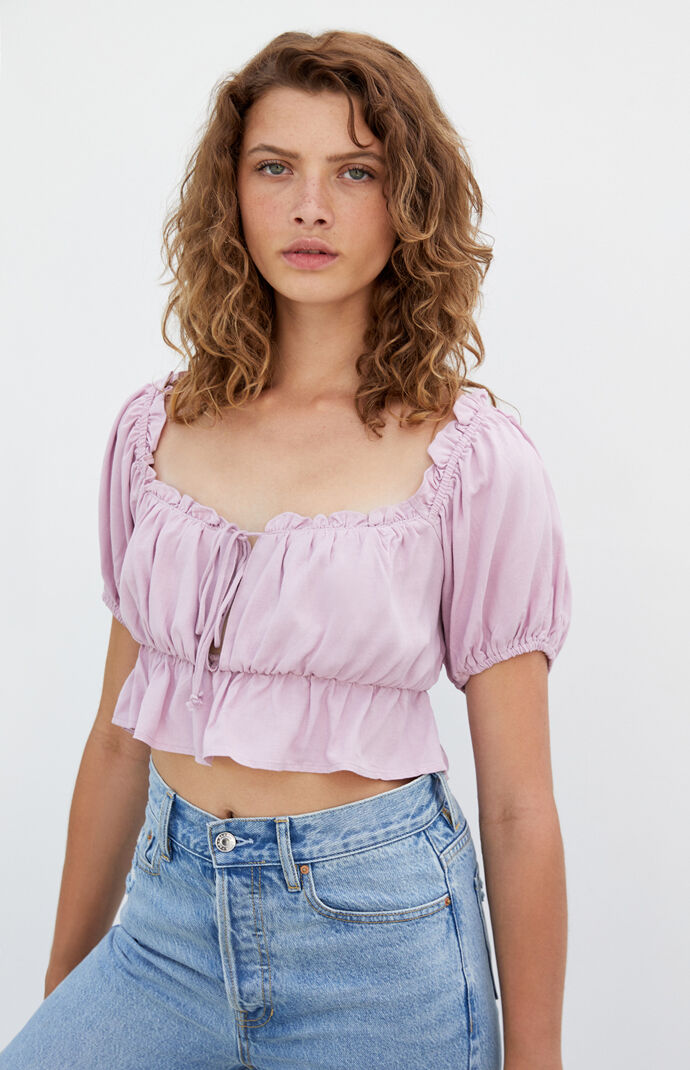 Keyhole Off-The-Shoulder Top