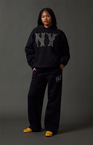 NY Rhinestone Hoodie image number 1