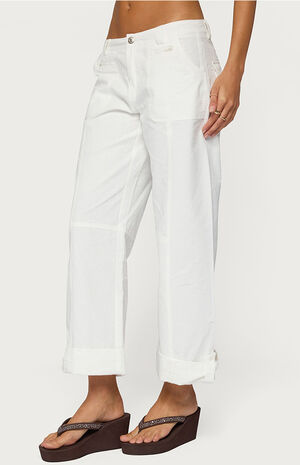 Odettia Sheer Cotton Pants image number 2