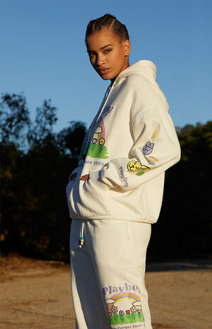 By PacSun Beaded Rainbow Hoodie image number 2