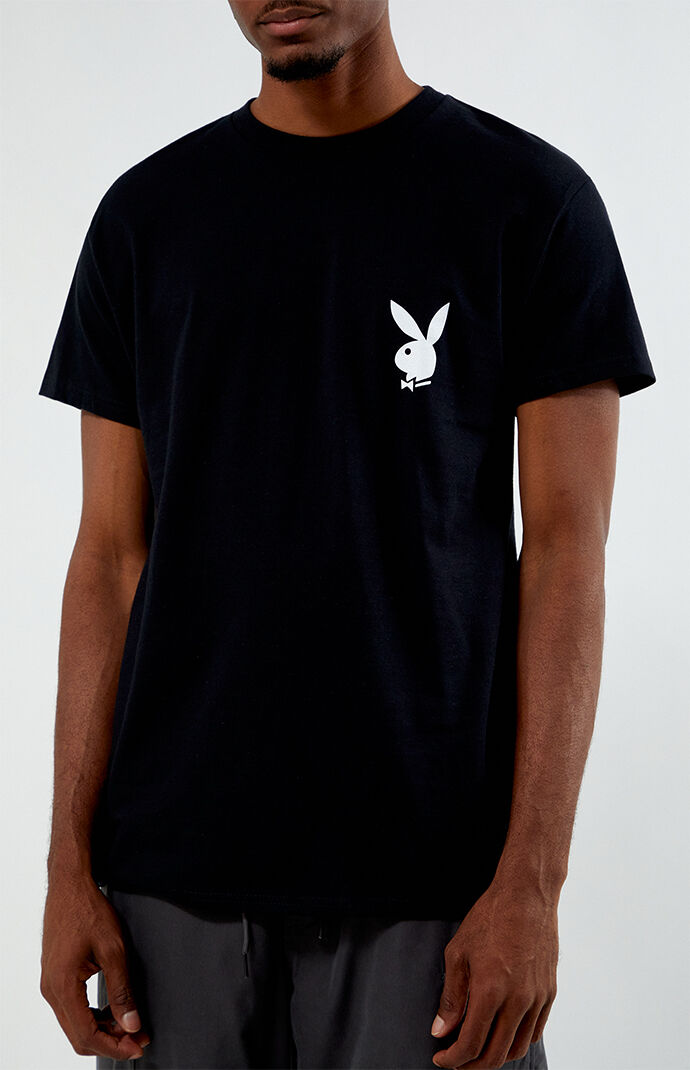 Playboy By PacSun Black Bunny Lockup Short Sleeve T-Shirt | Pacsun