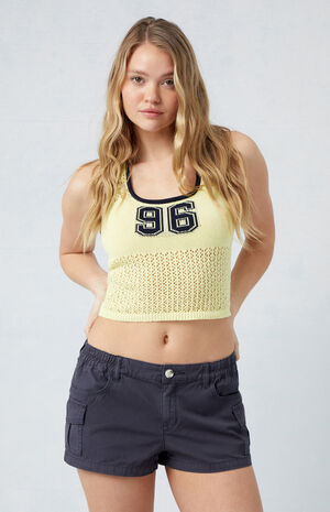 Navy Low Rise Cargo Shorts image number 1