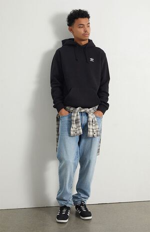 Black Essential Hoodie image number 4