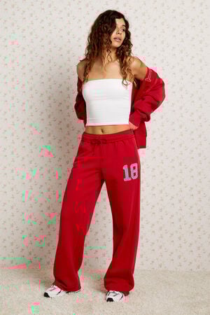 Denim 18 Applique Baggy Sweatpants image number 1