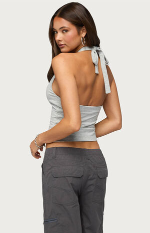 Bennet V-Neck Halter Top image number 2