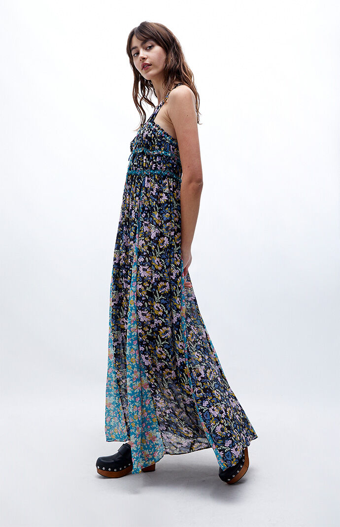 Free People Dance With Me Printed Maxi Dress PacSun