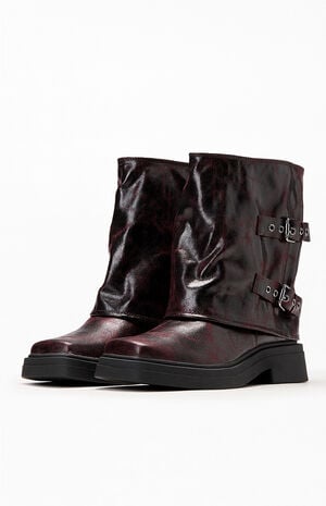 Women's Unmatched Faux Leather Crackle Boots image number 2