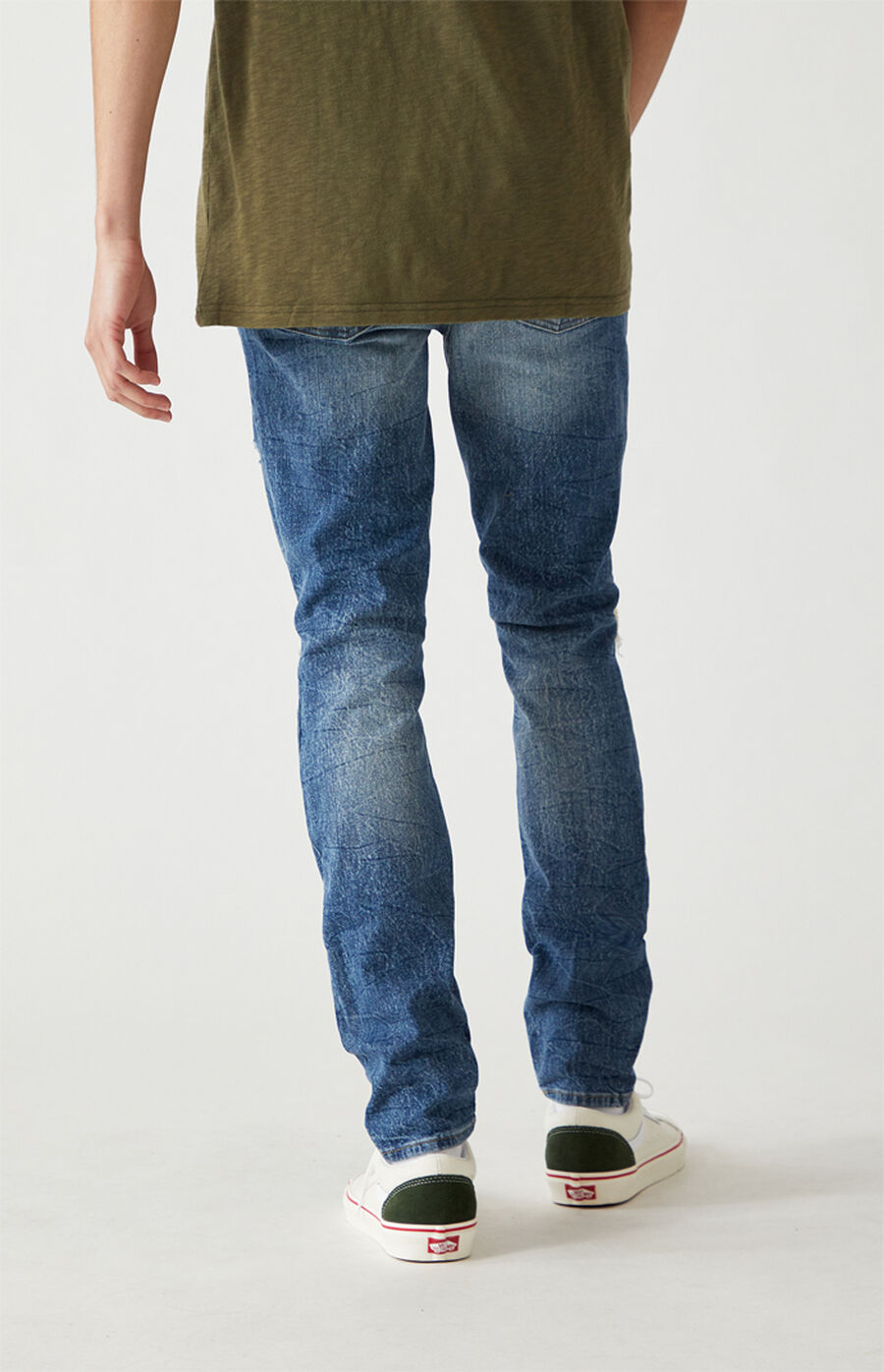 PacSun Medium Ripped Stacked Skinny Jeans | PacSun
