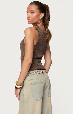 Eleora Sequin Knit Tank Top image number 3