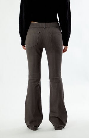 Low Rise Flare Pants Stretch Pinstripe image number 4