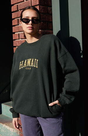 Green Hawaii Crew Neck Sweatshirt image number 1
