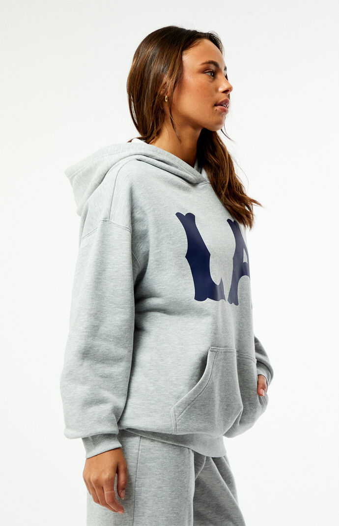LA Hearts Heather Grey LA Hoodie | Pacsun