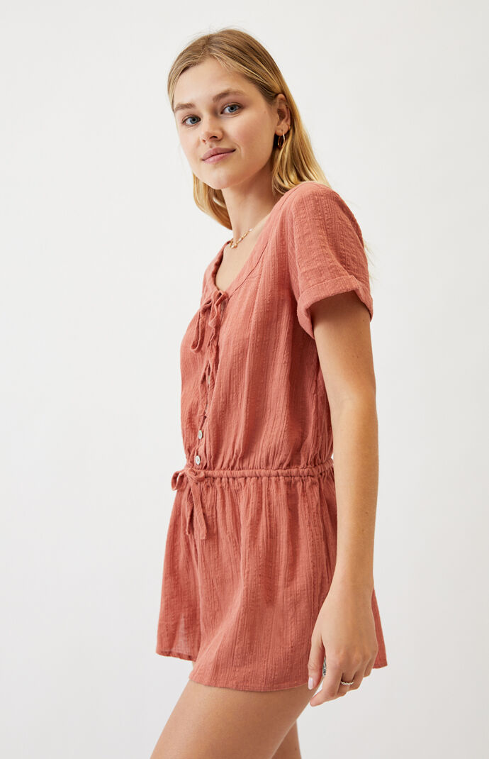 Ella Button Romper