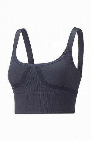 x Vogue Navy Seamless Sports Bra image number 5