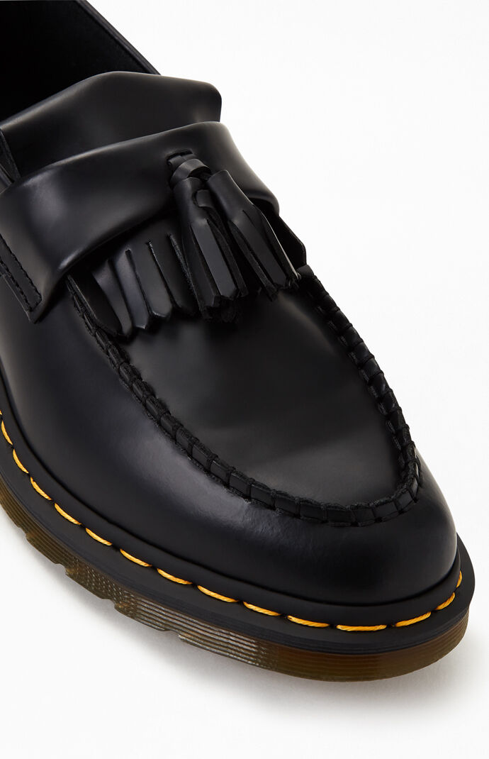 Dr Martens Adrian Yellow Stitch Leather Loafers at PacSun.com
