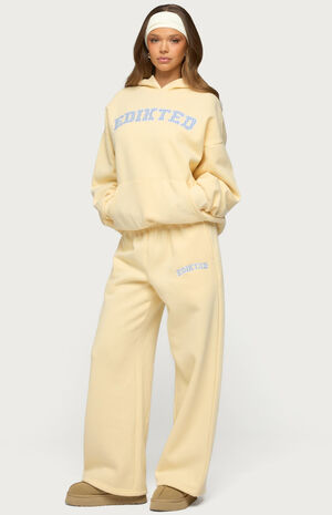 Edikted Lover Wide Leg Sweatpants image number 5