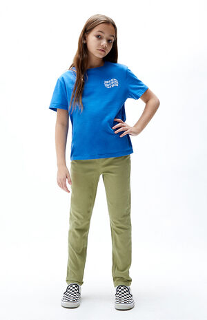 Army Green Pull-On Skinny Jeans image number 4