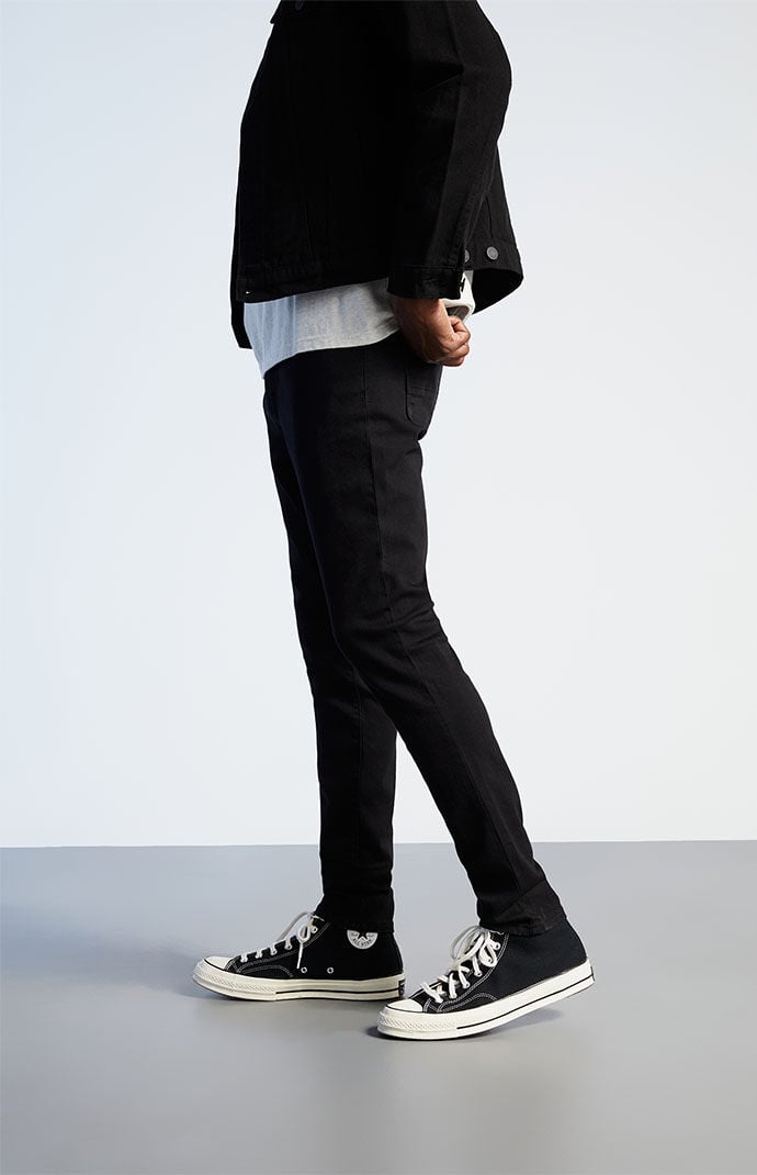 Stacked Skinny Black Comfort Stretch Jeans